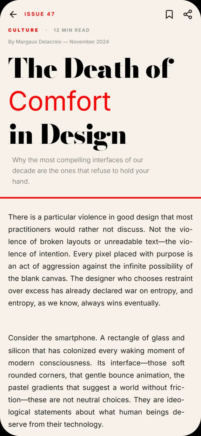 Mobilecn example screens