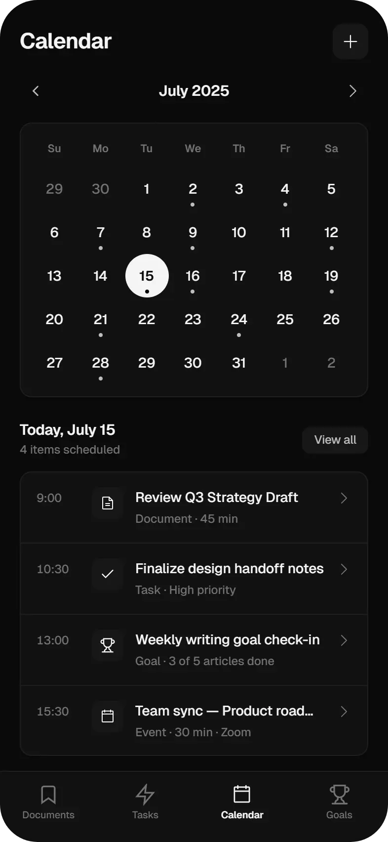calendar